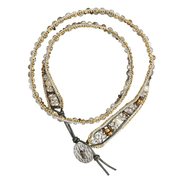 Layers of Luxury beaded wrap bracelet - Picture 2 of 3